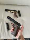 Pistol cu bile Metalic Model Airsoft Arc Spring + bile 500buc ABS