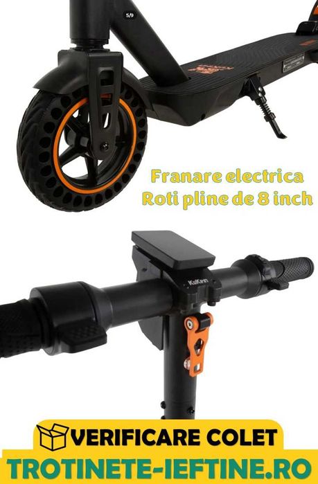 KuKirin S1 Max, 8 Inch, eABS, Stop LED, Greutate 14Kg NOUA