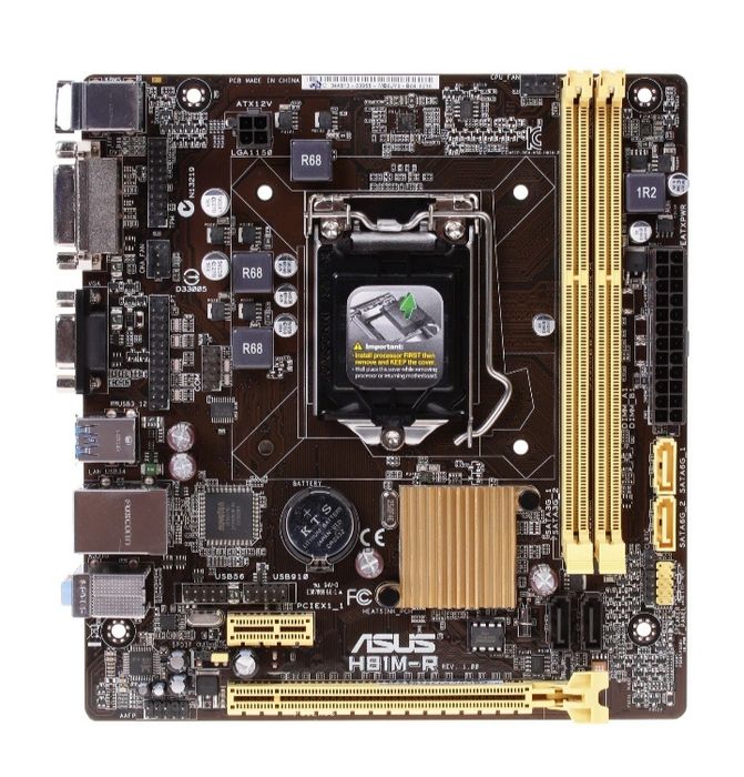 Мат плата H81M-R 1150 сокет i3 4160