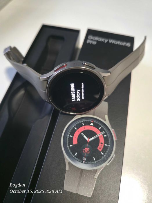Vand Samsung Galaxy Watch5 Pro, 45mm, BT, Gray Titanium