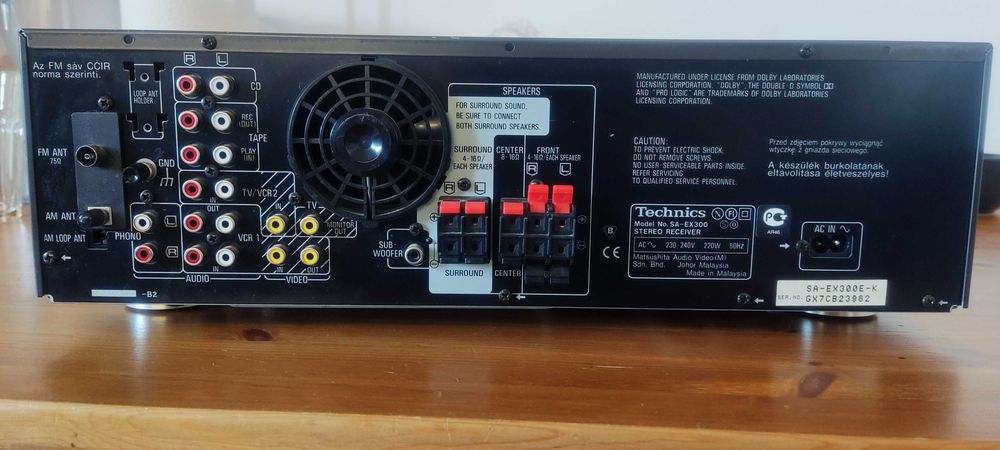 Receiver Amplificator Technics statie audio SA-EX300 Dolby Pro-logic 5