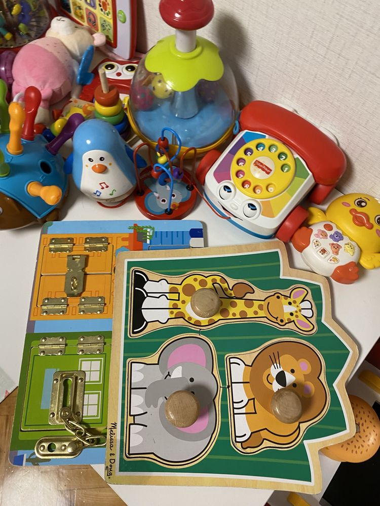 Детски играчки, Fisher price, дървени, таблет, дистанционно, фотоапара