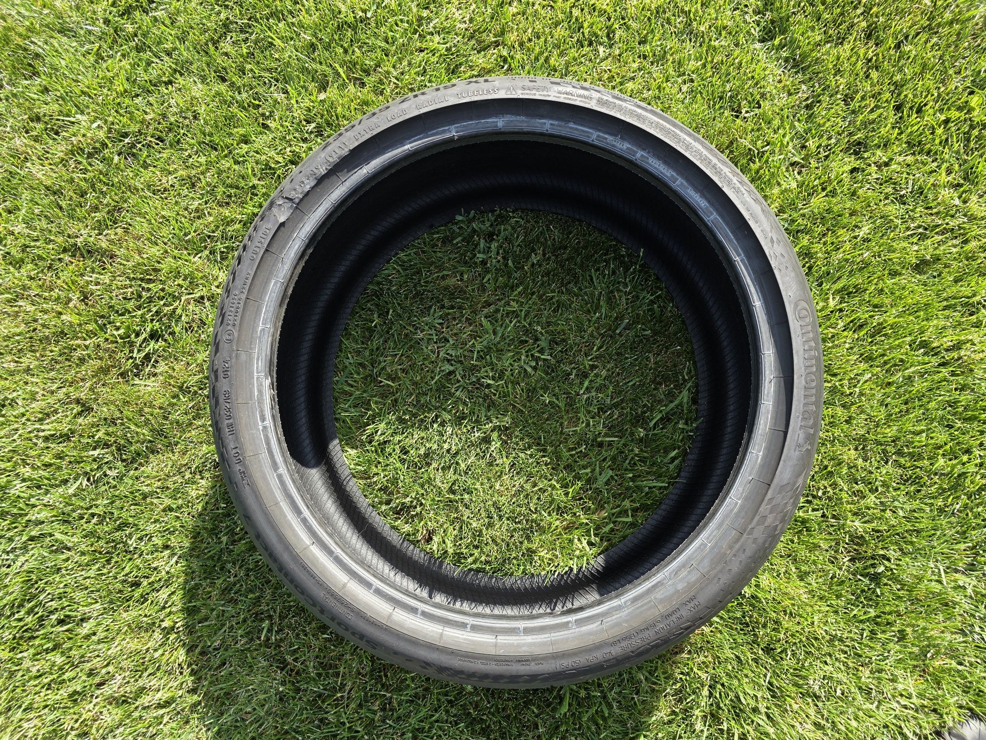Continental SportContact 7, 235 35 19, DOT 0124 - 7mm - defect estetic