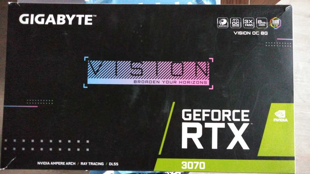 Placă video Nvidia RTX 3070 Gigabyte VISION OC Rară CITESTE!