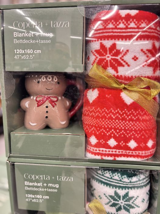 Одеало с коледна чаша