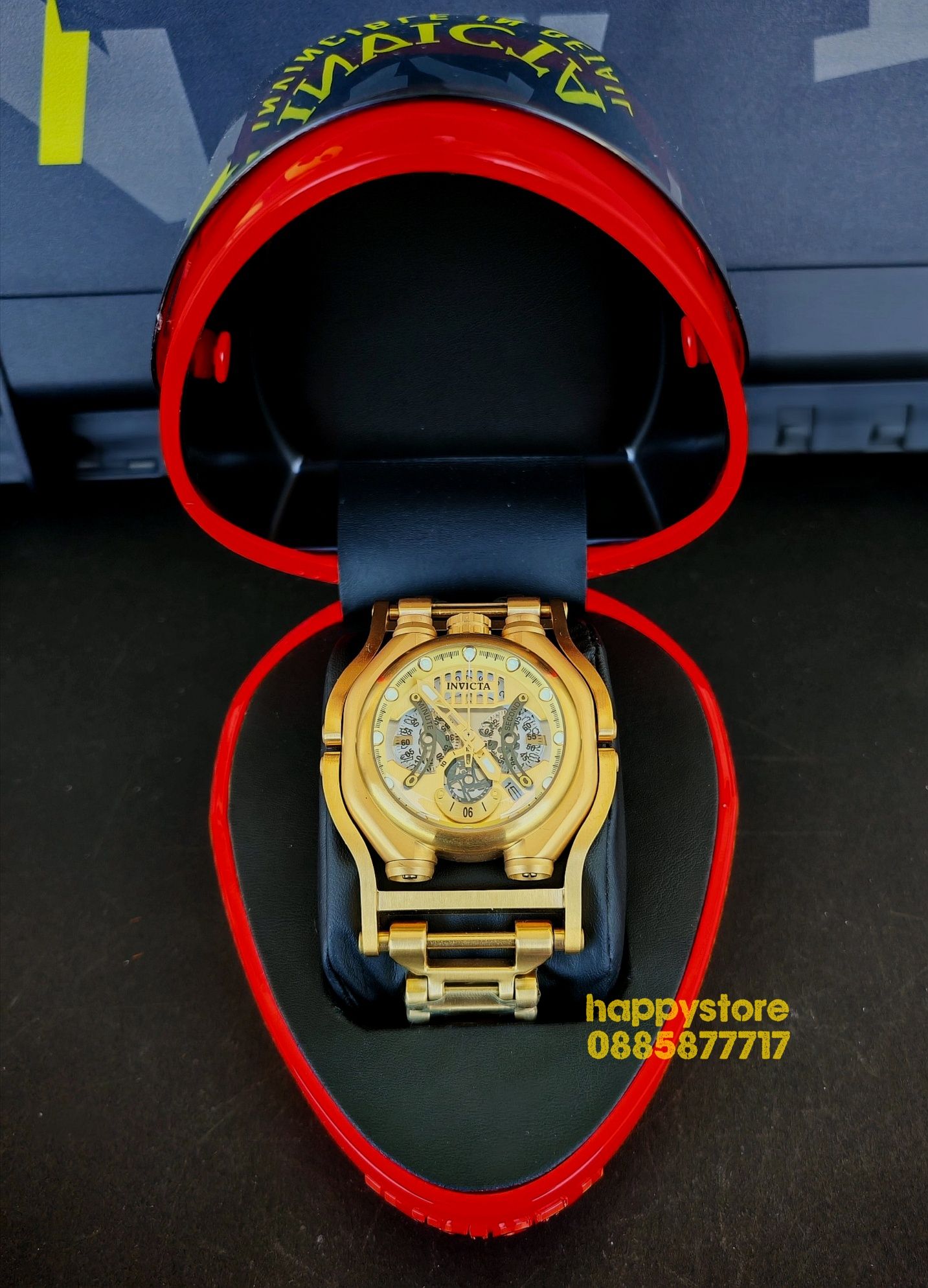 Промо! часовник INVICTA Sea Hunter Gold 56 mm, Инвикта нов