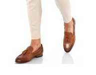 Pantofi loafer 43 tassel premium ZIGN London NOI piele naturala moale