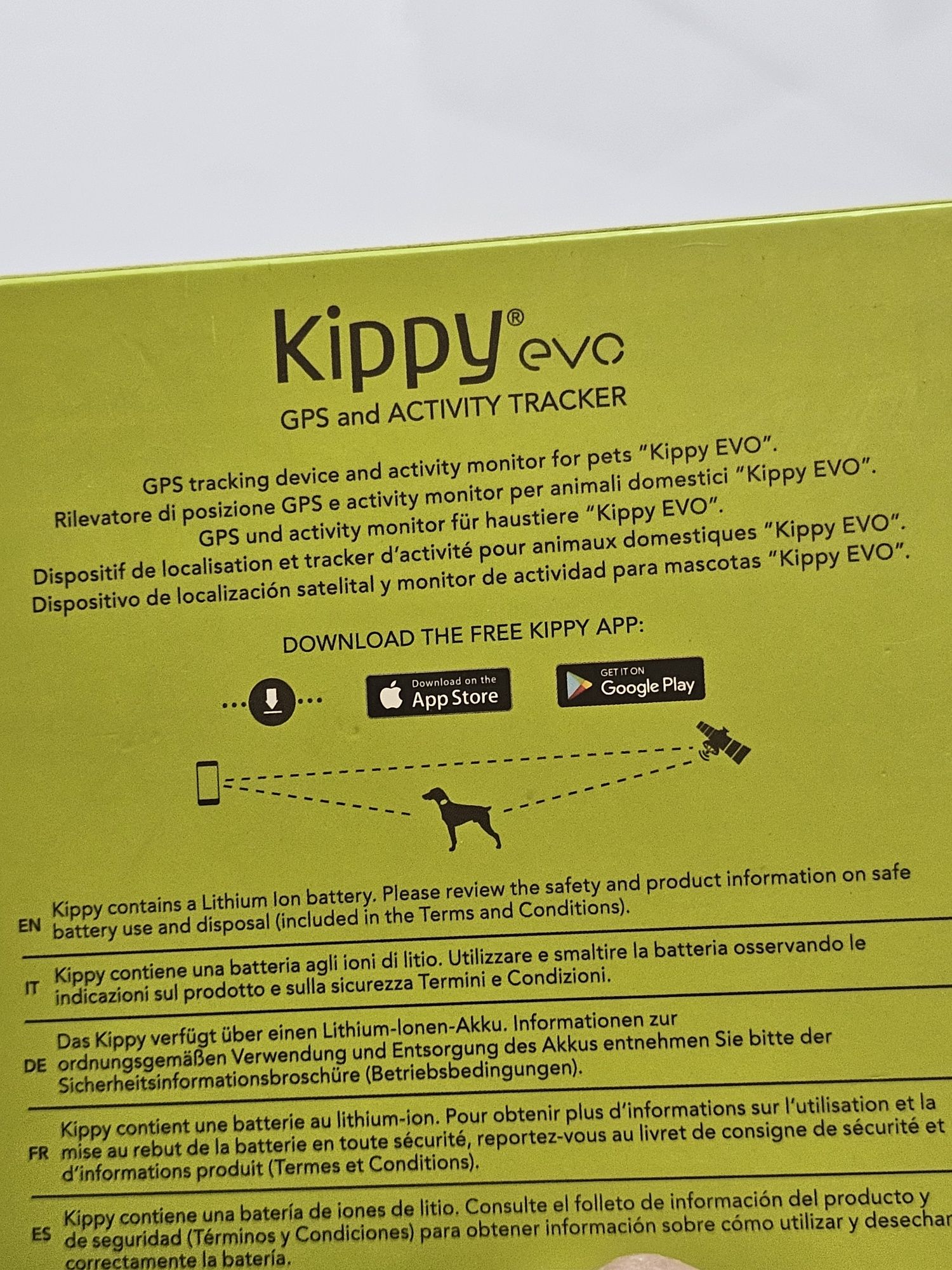 KIPPY - GPS Pet Tracker Collar Evo - Tracker de sănătate și activitate