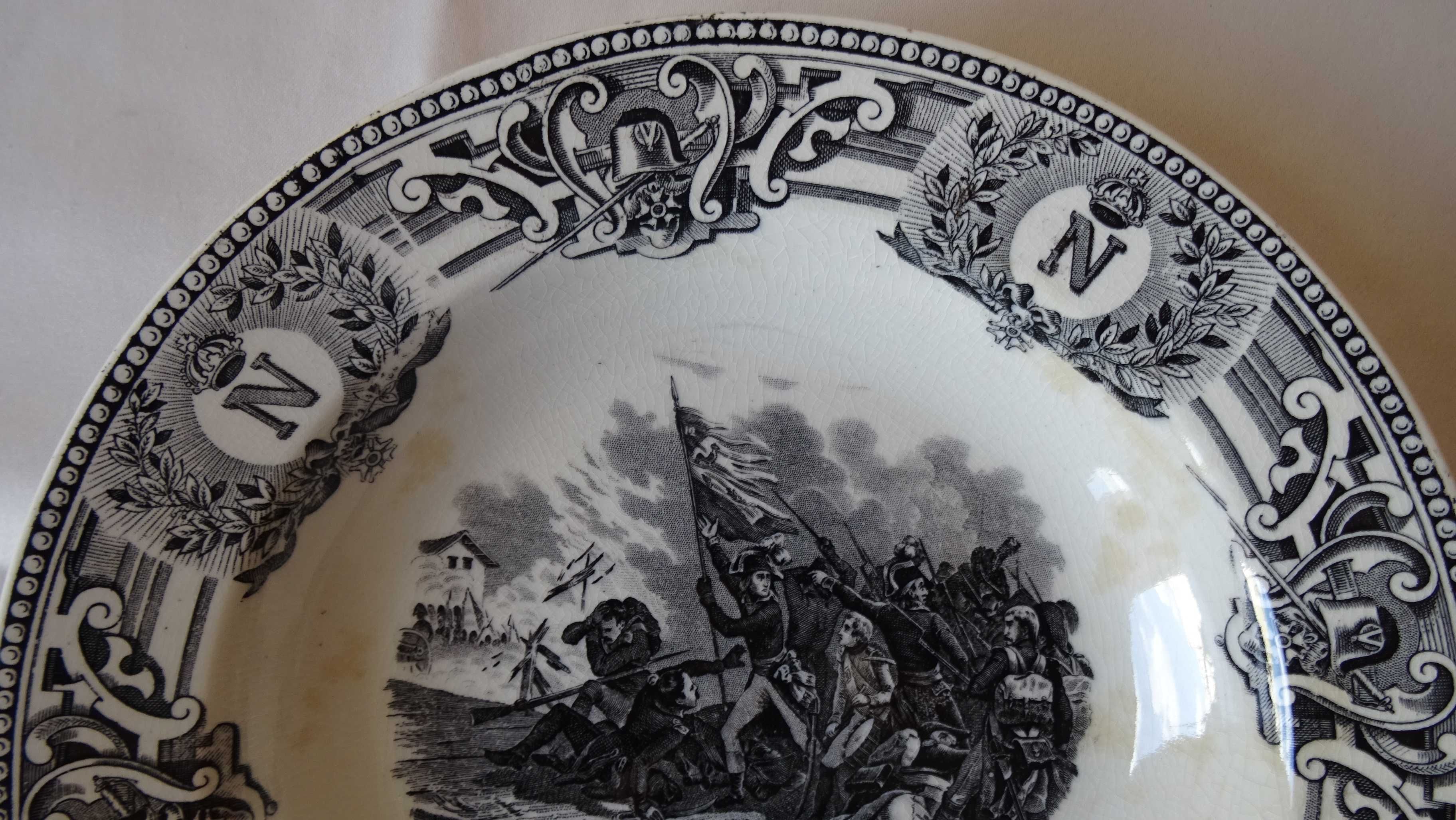 Антични белгийски чинии Napoleon. Марка Keramis B.F. от 1890 г.
