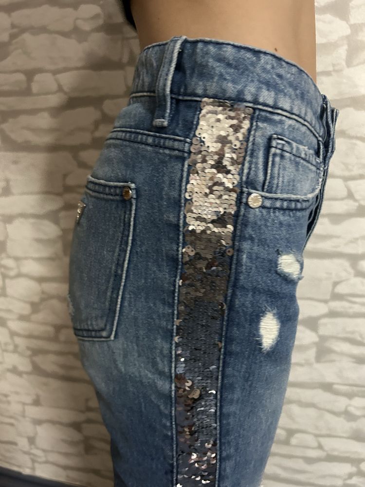 Дънки с пайети Guess