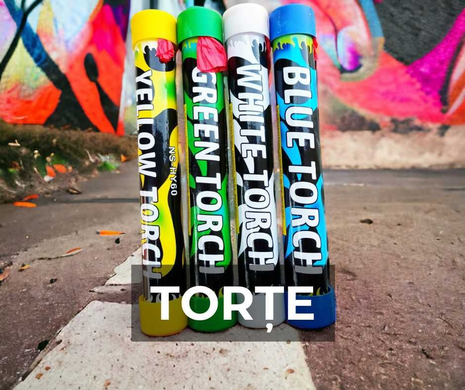 Fumigene, Gender Reaveal, baterii artificii cu fum de zi, torte