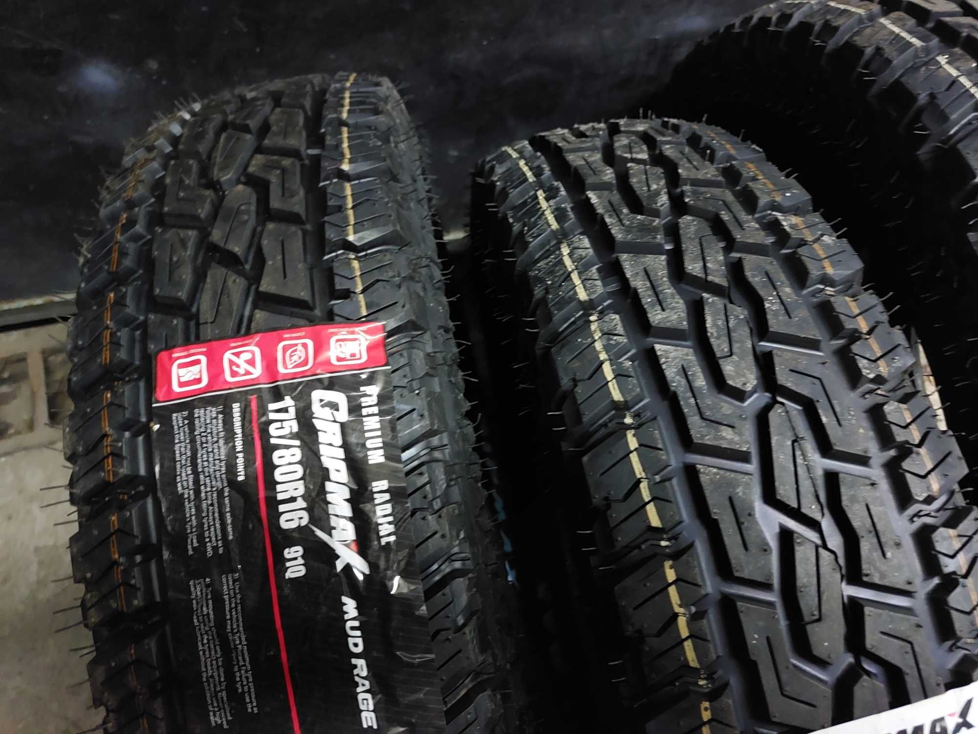 НОВИ гуми за кал GRIPMAX 175/80/16 91Q DOT 0424