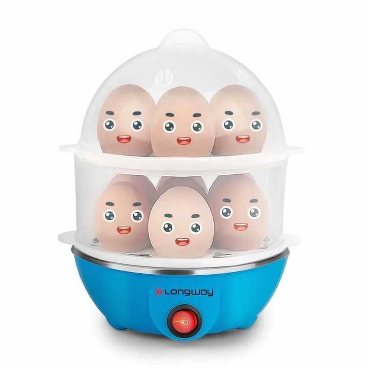 Супер цена! Иновативна Яйцеварка на два етажа за 14 яйца Egg Cooker