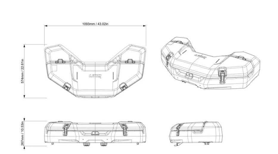 НОВ Куфар  53 л. Can-Am Maverick R , Outlander 500 PRO 700 HD  G3L