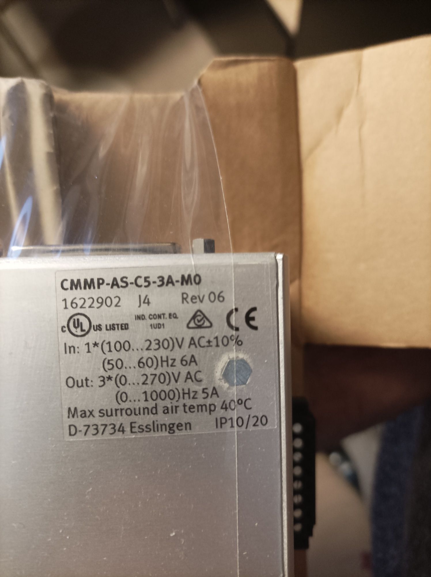 Controller motor FESTO CMMP-AS-C5-3A-M0