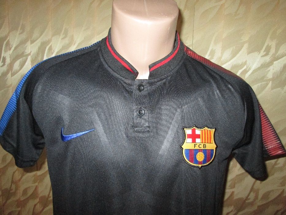 Мъжки тениски с яка Nike/Adidas Barcelona/Real M. 2020 - тип Lacoste