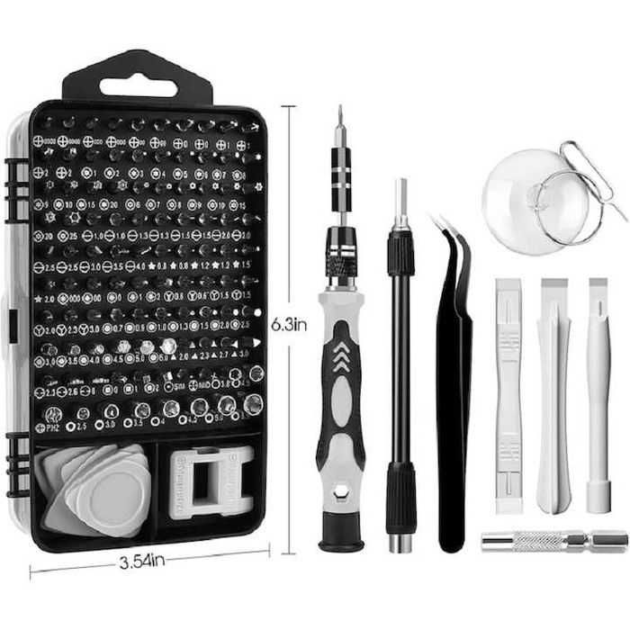 Set surubelnite de precizie pentru reparatii electronice, 115 buc,nou