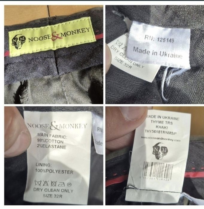 Pantaloni bărbați Noose & Monkey - Model Thyme TRS - 32R - Noi