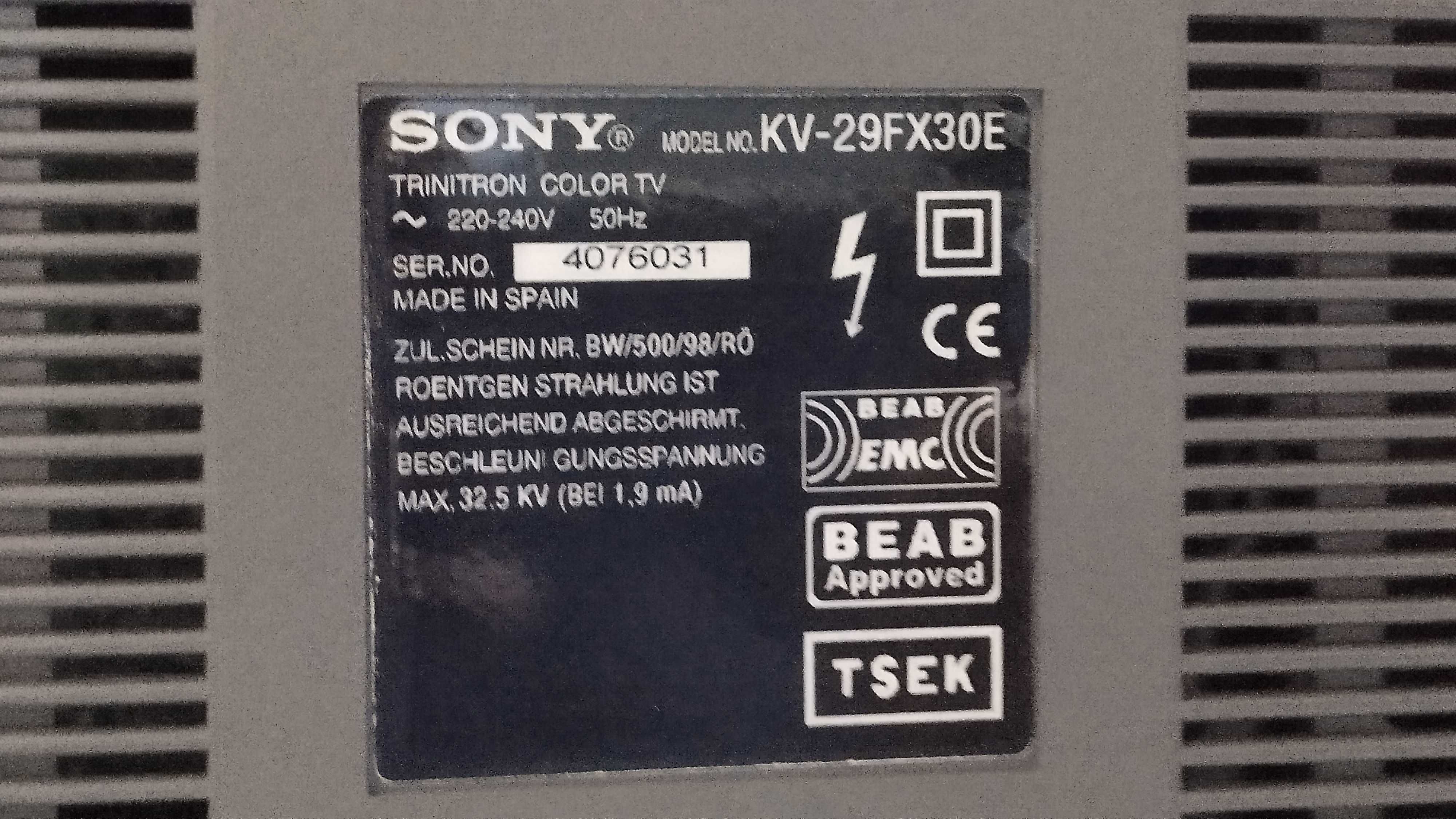 Телевизор Sony Trinitron KV-29FX30E  - 29 инча с кинескоп