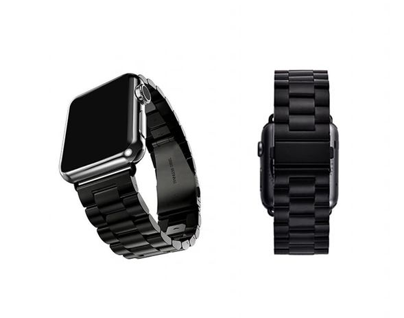 Метална гривна за Apple watch 38, 40, 42, 44, 41, 45 mm - черна, Black