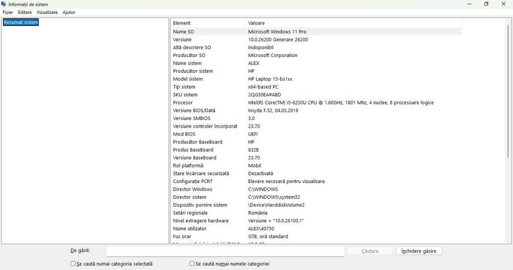 Laptop HP 15-bs1xx - i5 / 12GB RAM / SSD / Windows 11 PRO