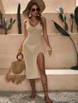 Rochie de plaja crem