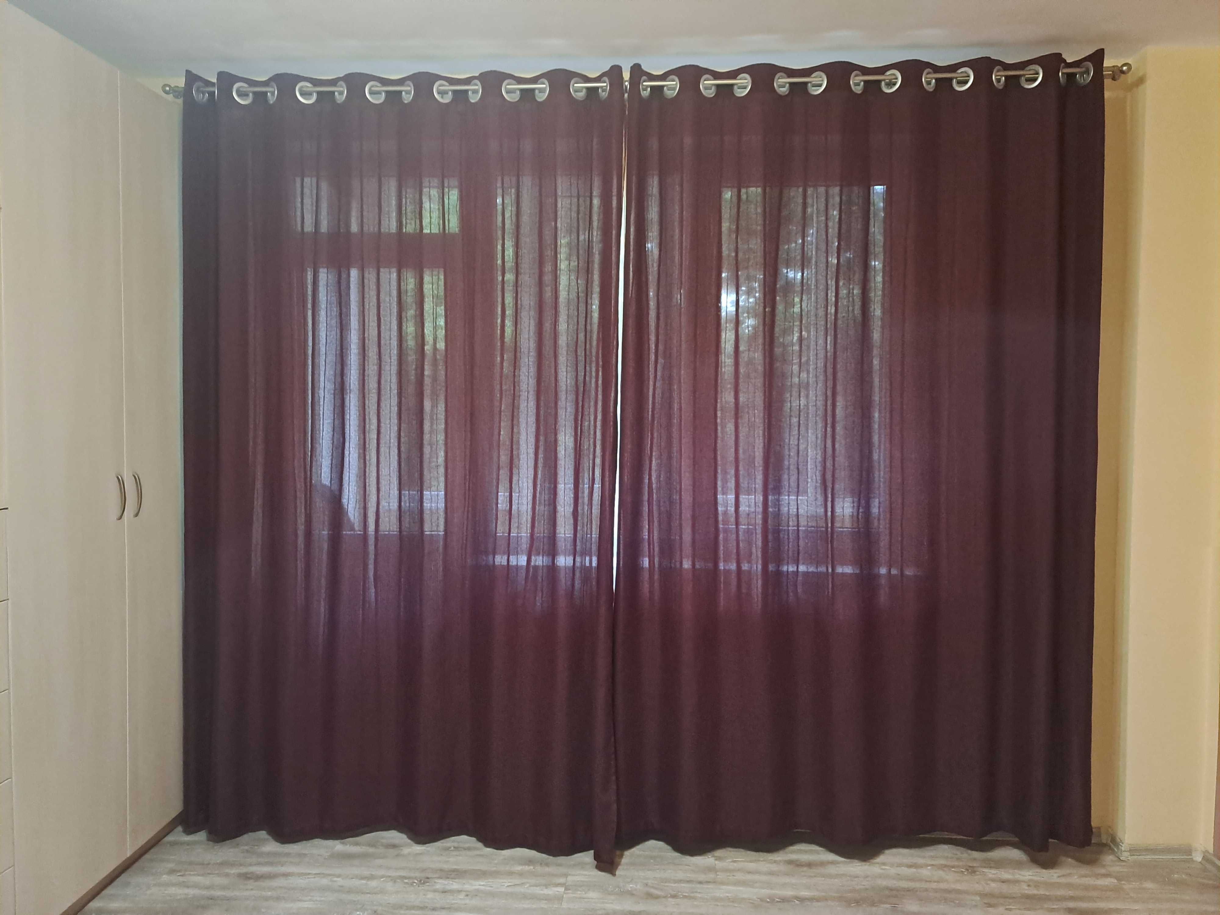 Vând Draperie metalica dubla cu perdele si draperii