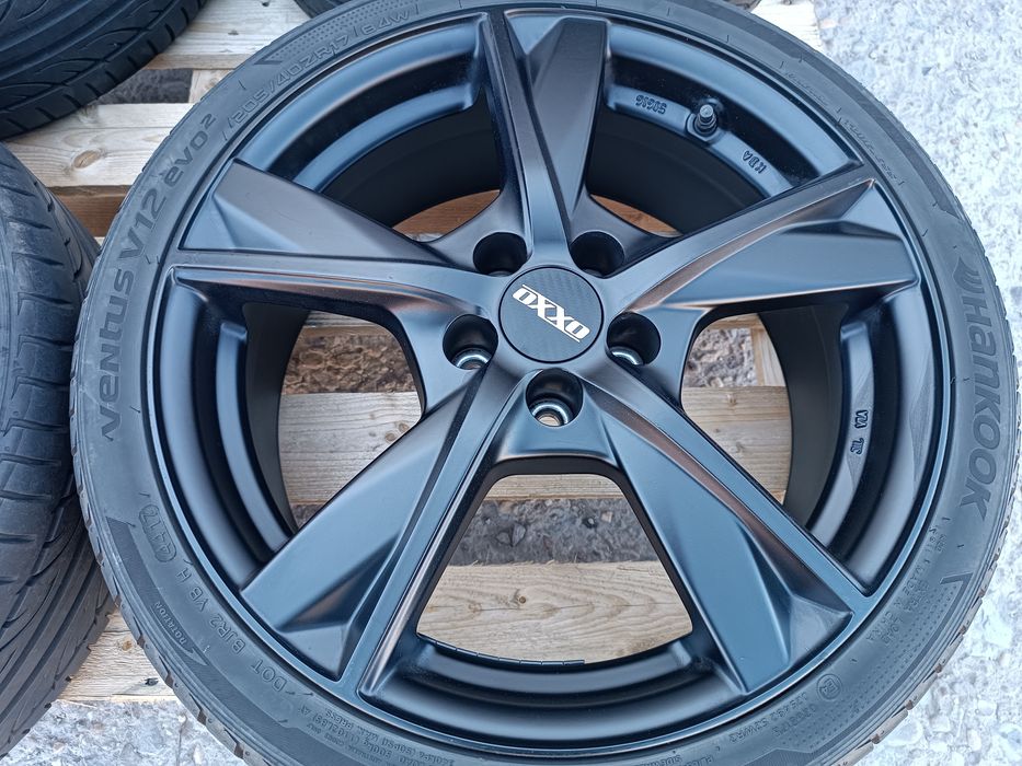Лети джанти 17ки 5х100 Oxxo + летни гуми 205/40/17 Hankook