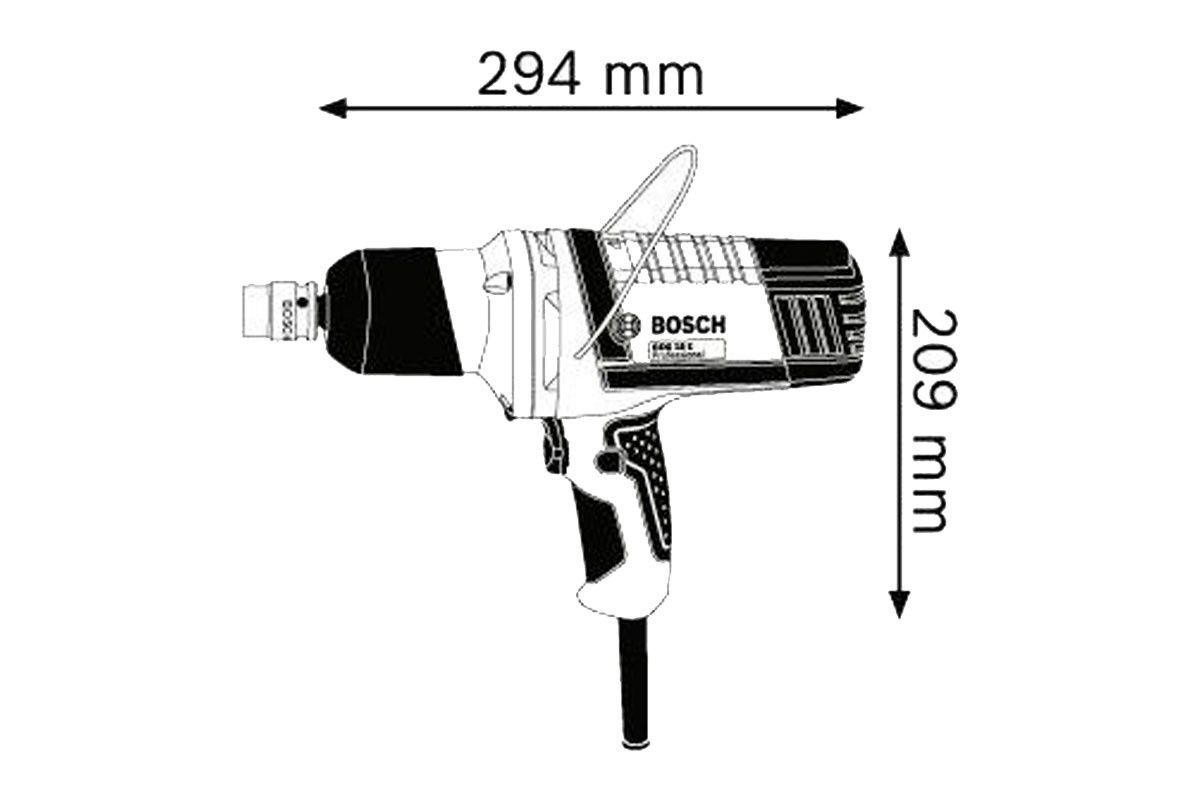 Ударный гайковерт BOSCH GDS 18 E, 500 Вт