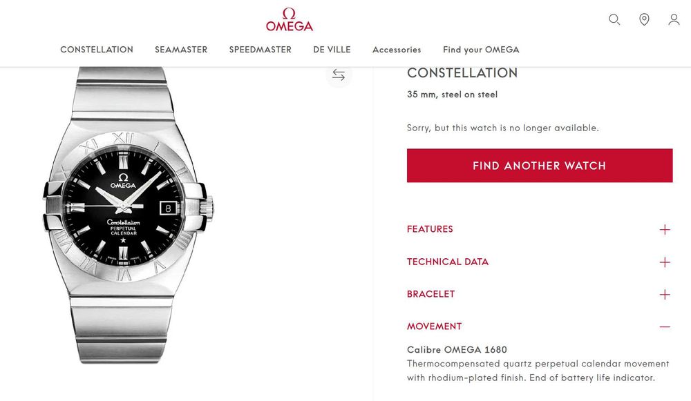 БАРТЕР Omega Constellation Double Eagle Perpetual Calendar