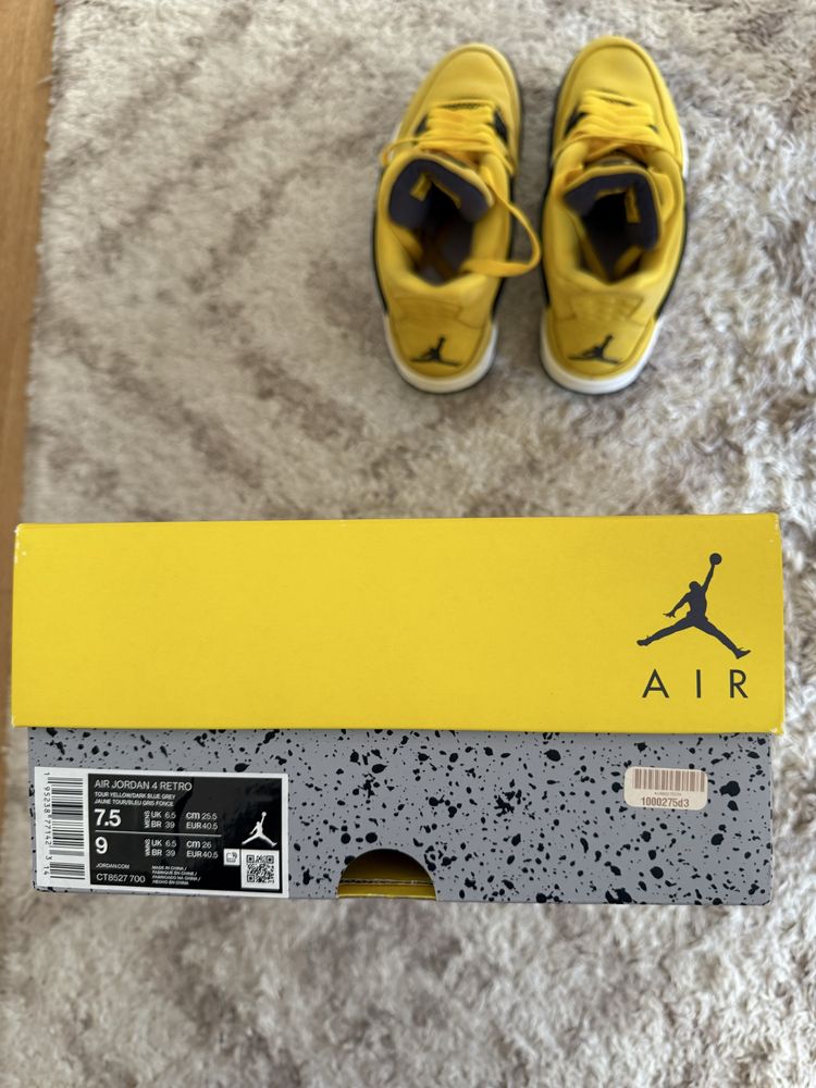 Air Jordan 4 lightning 2021 Размер 40,5
