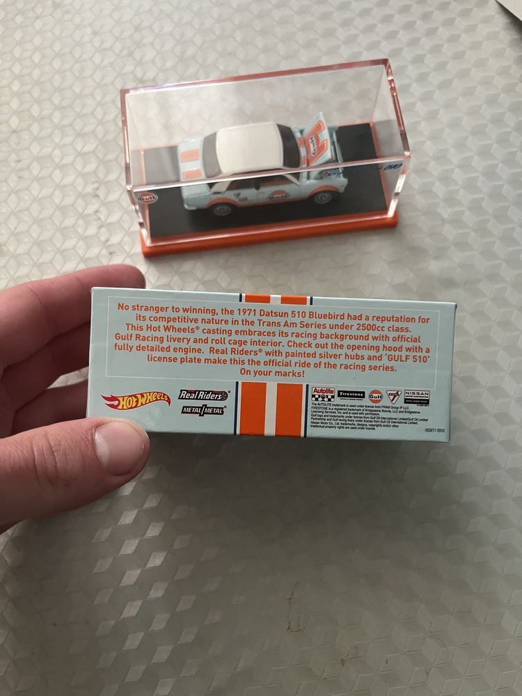 Hot wheels RLC Datsun 510 Gulf