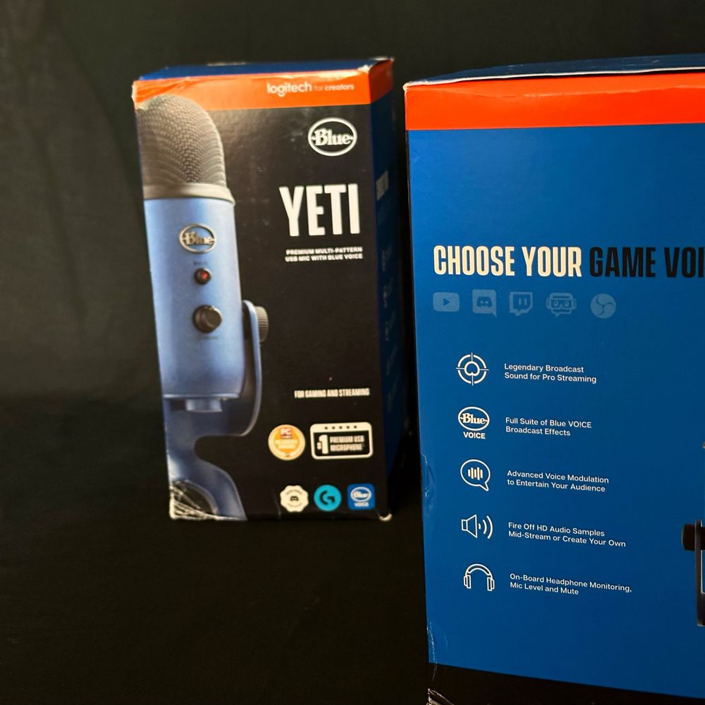 Logitech Yeti Blue. Mikrafon