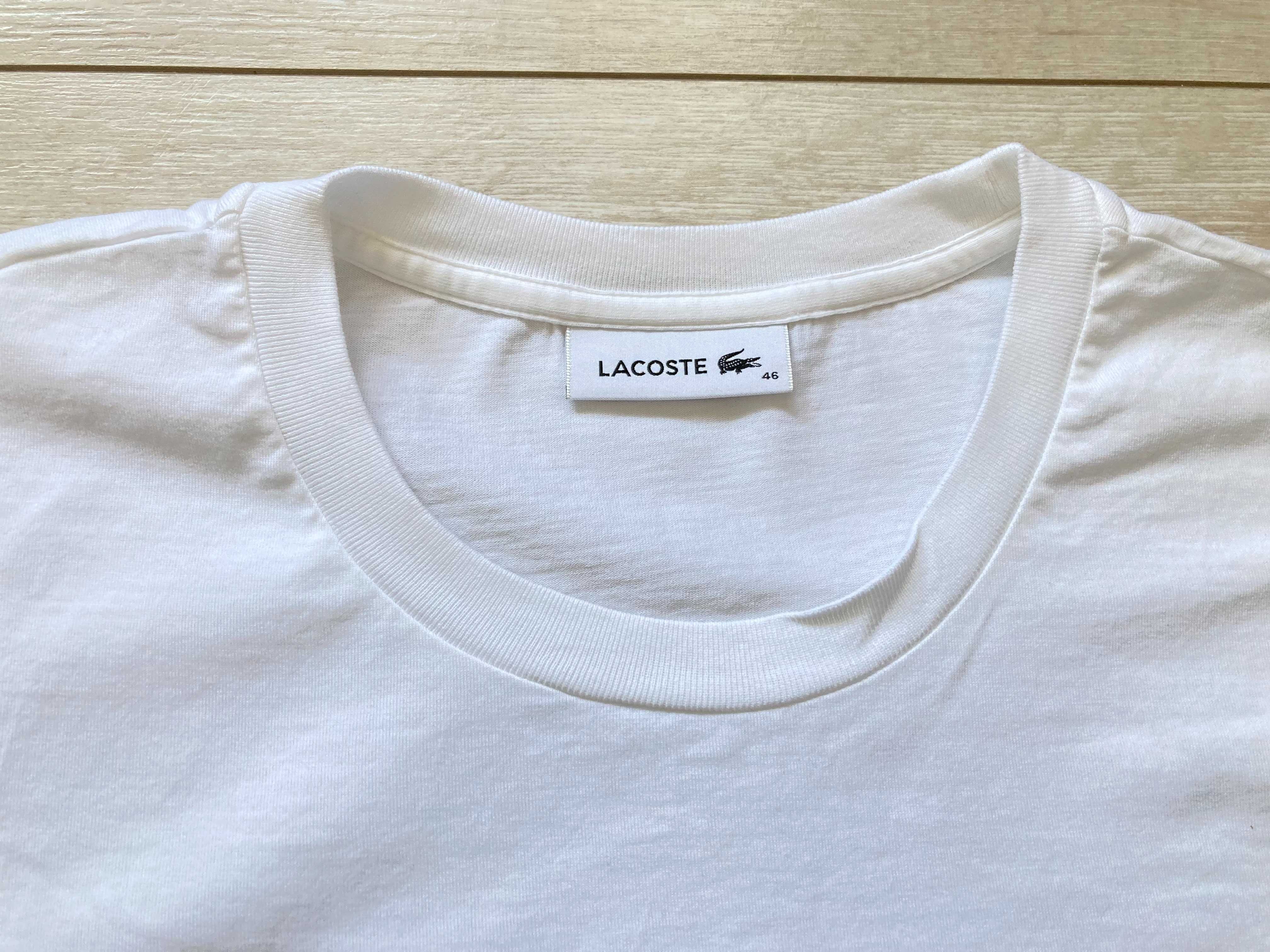 Lacoste женска бяла памучна тениска размер 48
