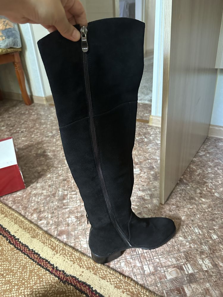Сапоги зимние ботфорты