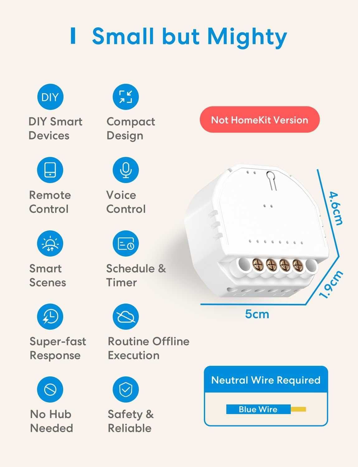 Meross WiFi Releu Comutator WLAN