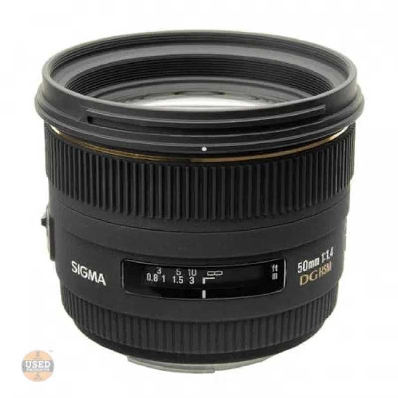 Obiectiv foto Sigma 50mm 1:1.4 EX DG HSM, Nikon | UsedProducts.ro