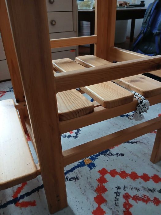 Дървена Кула монтесори с регулирана височина на платформата