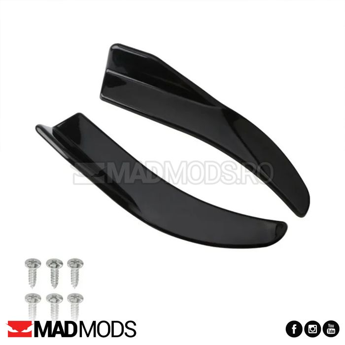 Set prelungiri laterale lip-uri negre bara fata spate BMW Audi Volkswa