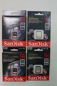 Sandisk Extreme Pro SD, ComFl (карты памяти,оригиналы,новые)