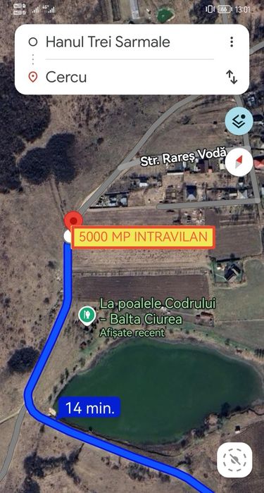 Bucium-Balta Ciurea ,5000MP [16 euro / mp ],6 KM DIN ORAS!