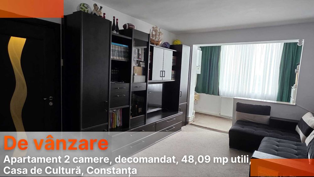Vânzare apartament 2 camere – 48,09 mp–Zona Casa de Cultură, Constanța