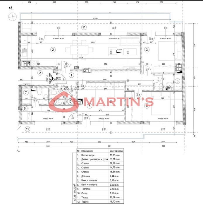 Продава се Четиристаен апартамент в София, Разсадника - 201 кв.м за 1767 €/кв.м - Снимка #6