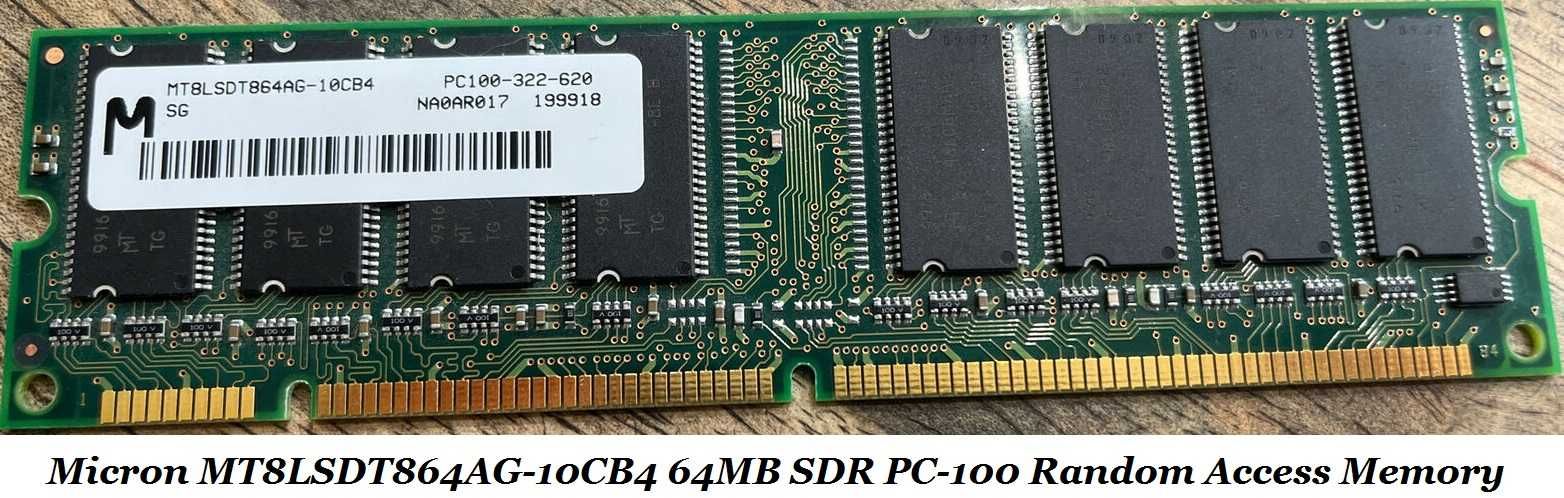 Micron PC-133 128 MB DIMM 133 MHz SDRAM Memory (MT8LSDT1664AG-133B1)