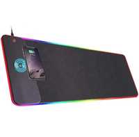 Mouse Pad LED gaming RGB cu incarcare wireless 15W, 80cmx30cmx4mm