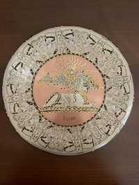 Сувенирная тарелка из меди Сфинкс из Египта
