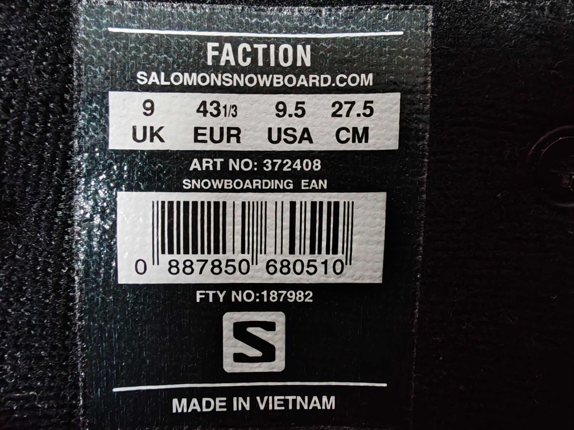 Snowboard Botos Salomon Faction 43