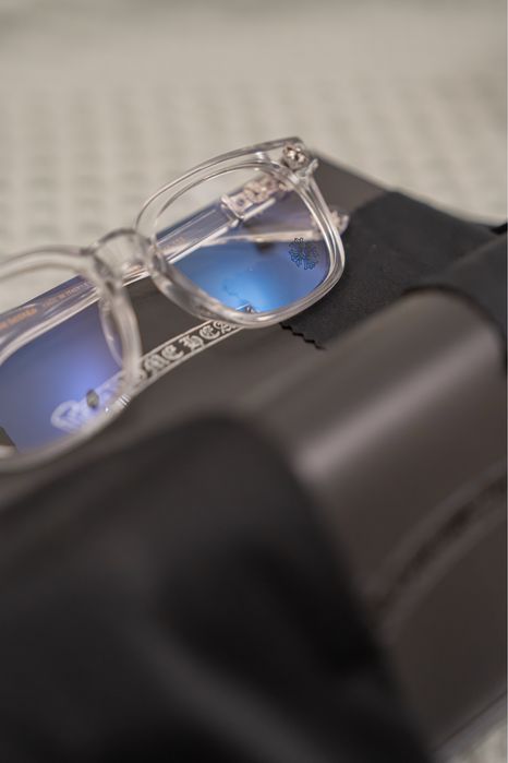 Ochelari Chrome Hearts Transparent si Argintiu