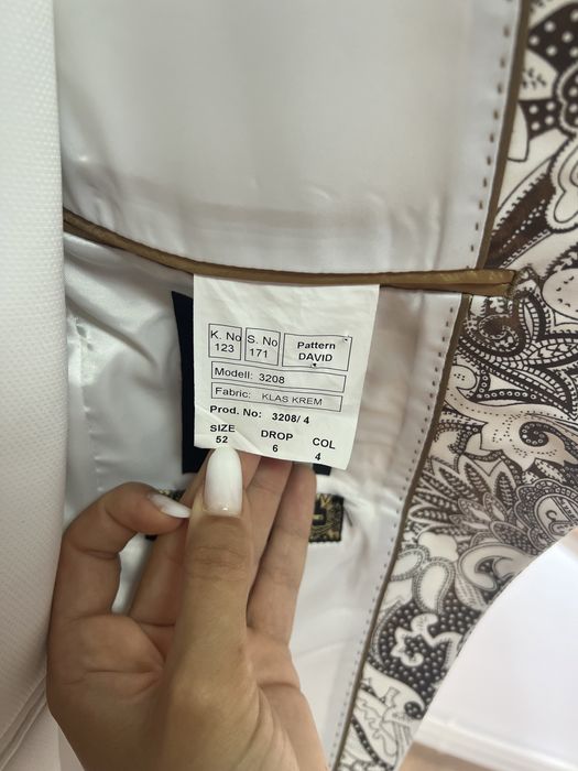 Sacou mire/ginere cu vesta și lavaliera