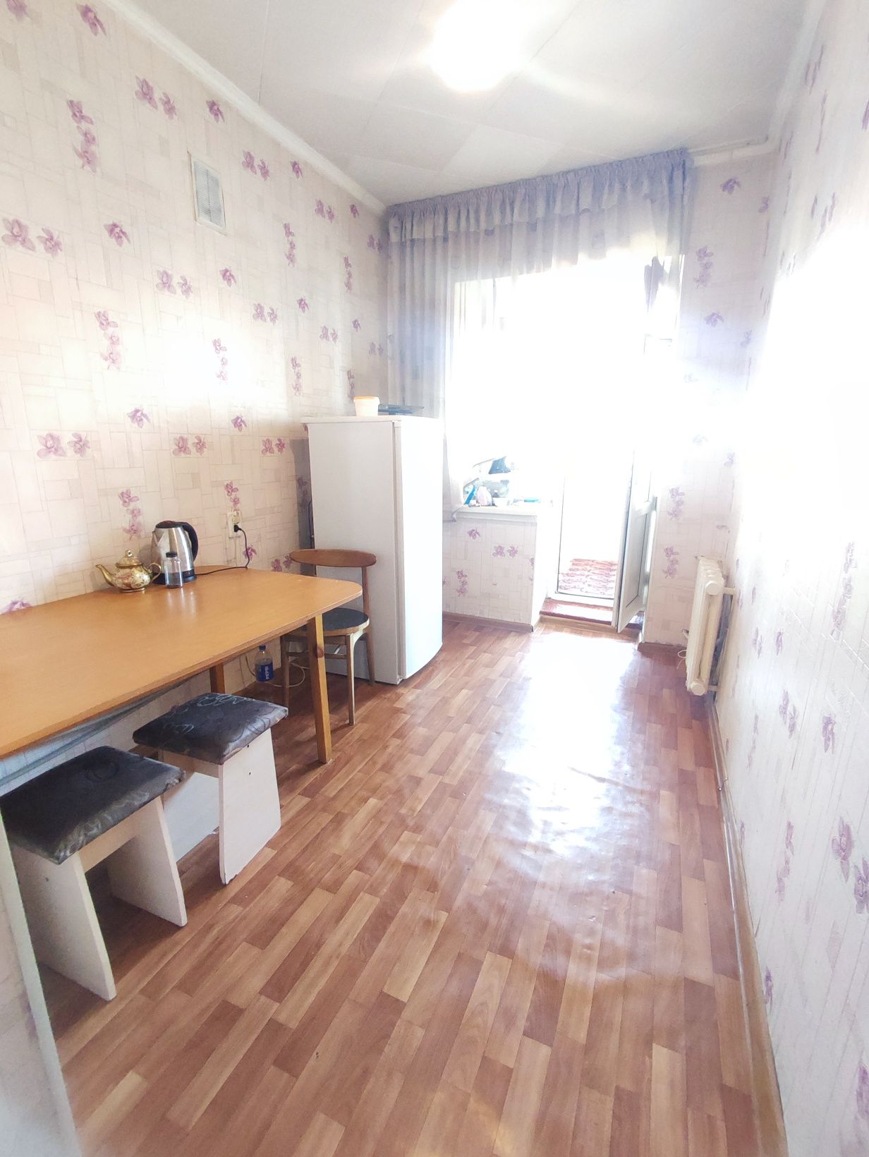 3-х комн. Кирпич лоджия 2*6, балкон Толе би 76